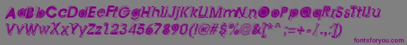 AstigmaRegular Font – Purple Fonts on Gray Background