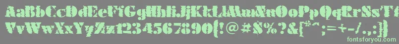 Więcej informacji o czcionce FuturaeugeniacWinter90 Czcionka FuturaeugeniacWinter90 – zielone czcionki na szarym tle