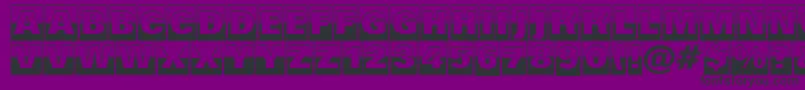 Grotic4 Font – Black Fonts on Purple Background