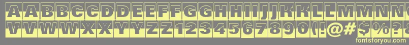 Grotic4 Font – Yellow Fonts on Gray Background