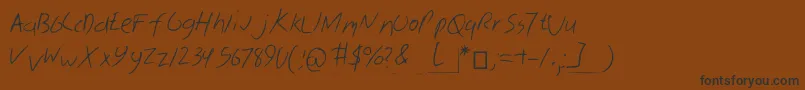 Skribal Font – Black Fonts on Brown Background