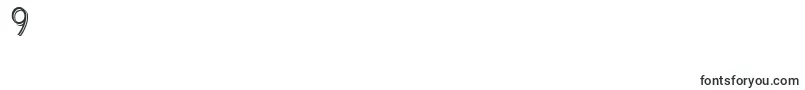 Cleavers Juvenia Blocked Font – Fonts for Digit 9