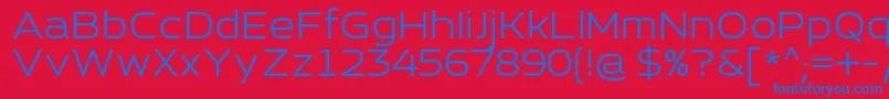 EsqaderoFfCy4fRegular Font – Blue Fonts on Red Background