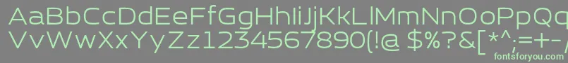 EsqaderoFfCy4fRegular Font – Green Fonts on Gray Background