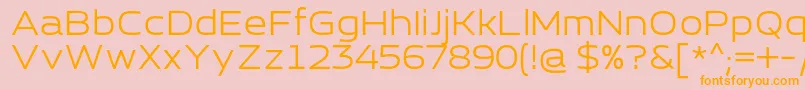 EsqaderoFfCy4fRegular Font – Orange Fonts on Pink Background