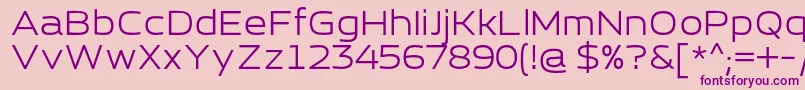 EsqaderoFfCy4fRegular Font – Purple Fonts on Pink Background