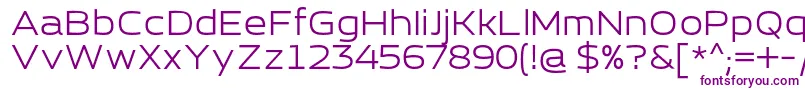 EsqaderoFfCy4fRegular Font – Purple Fonts on White Background