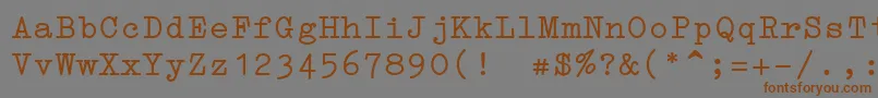 Подробнее о шрифте ErikaType Шрифт ErikaType – коричневые шрифты на сером фоне