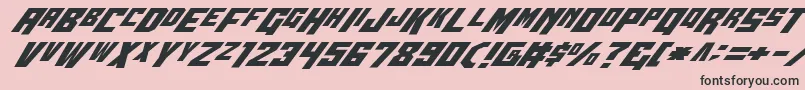 Wbv5ital Font – Black Fonts on Pink Background