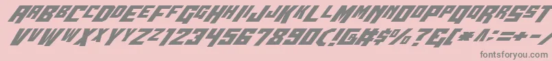 Wbv5ital Font – Gray Fonts on Pink Background