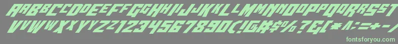 Wbv5ital Font – Green Fonts on Gray Background