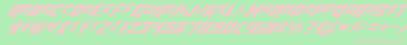 Wbv5ital Font – Pink Fonts on Green Background