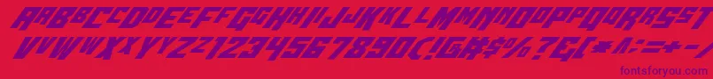 Wbv5ital Font – Purple Fonts on Red Background