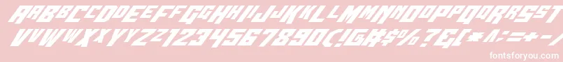 Wbv5ital Font – White Fonts on Pink Background