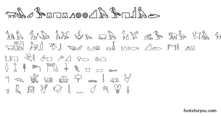 Schriftart KingtutTooRegular – Alphabet, Zahlen, spezielle Symbole