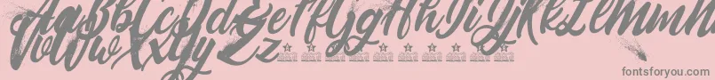 BlowupPersonalUse Font – Gray Fonts on Pink Background