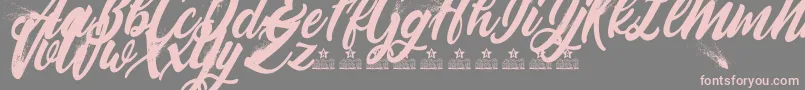 BlowupPersonalUse Font – Pink Fonts on Gray Background