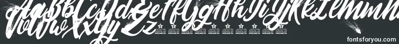 BlowupPersonalUse Font – White Fonts on Black Background