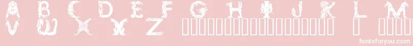 Zoomorphica Font – White Fonts on Pink Background
