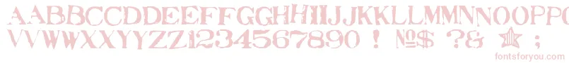 Stampede Font – Pink Fonts on White Background