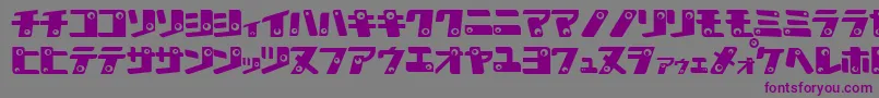 KanK Font – Purple Fonts on Gray Background