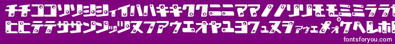 フォントKanK – 紫の背景に白い文字