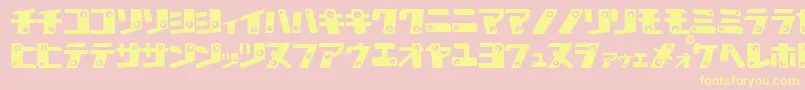 Подробнее о шрифте KanK Шрифт KanK – жёлтые шрифты на розовом фоне
