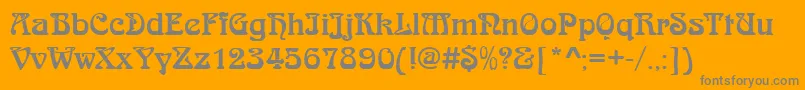 En savoir plus sur la police JugendstilRegular Police JugendstilRegular – polices grises sur fond orange