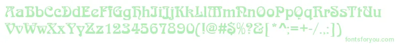 Подробнее о шрифте JugendstilRegular Шрифт JugendstilRegular – зелёные шрифты