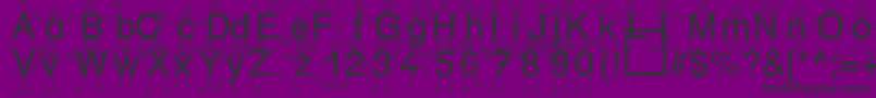 fuente SpDrHh3Db – Fuentes Negras Sobre Fondo Morado