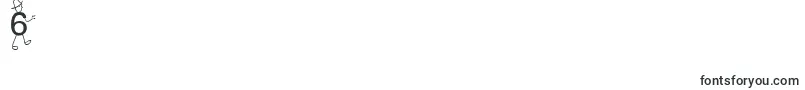 SpDrHh3Db-Schriftart – Schriften für die Ziffer 6
