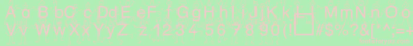 SpDrHh3Db Font – Pink Fonts on Green Background