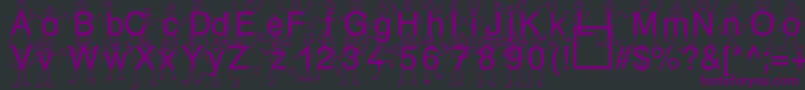fuente SpDrHh3Db – Fuentes Moradas Sobre Fondo Negro