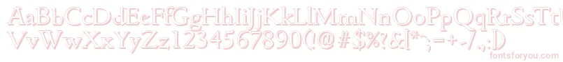 GouditashadowLightRegular Font – Pink Fonts