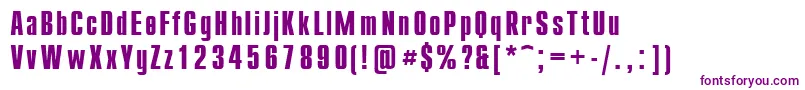 Шрифт Compact.KzBold – фиолетовые шрифты на белом фоне