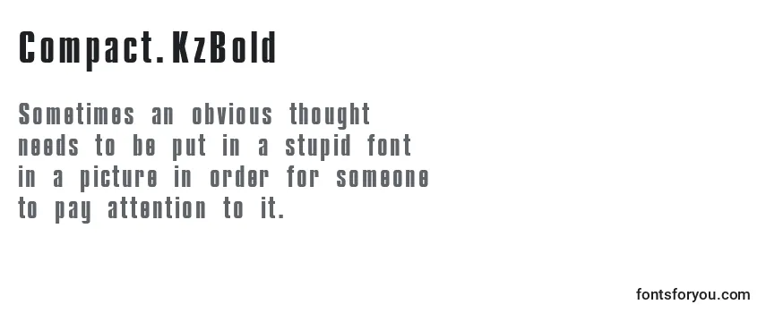 Compact.KzBold Font