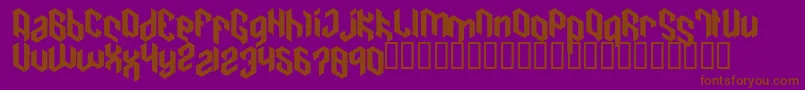 Cain Font – Brown Fonts on Purple Background