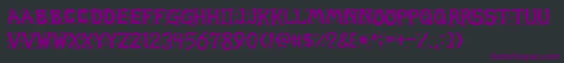Chunder02 Font – Purple Fonts on Black Background