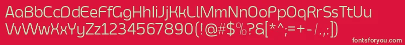 SmoolthanThin Font – Green Fonts on Red Background