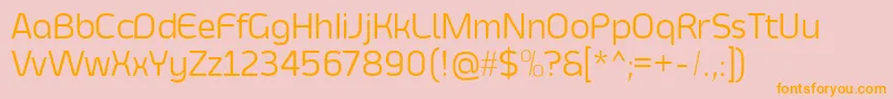 SmoolthanThin Font – Orange Fonts on Pink Background