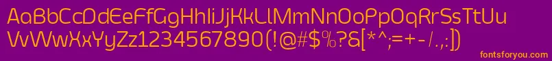 SmoolthanThin Font – Orange Fonts on Purple Background