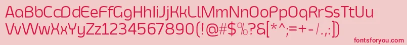 SmoolthanThin Font – Red Fonts on Pink Background