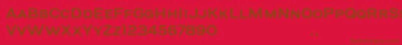BigRiverSample Font – Brown Fonts on Red Background