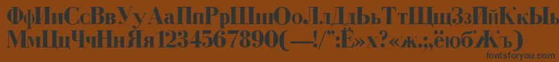 DearbornBold-fontti – mustat fontit ruskealla taustalla