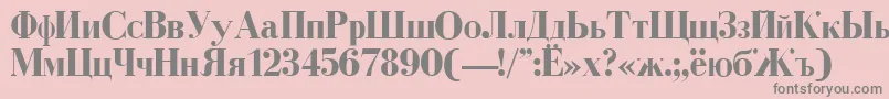 DearbornBold Font – Gray Fonts on Pink Background