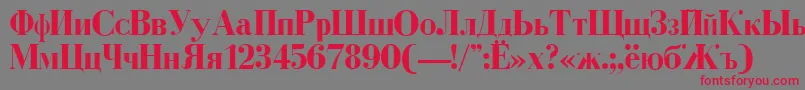 DearbornBold Font – Red Fonts on Gray Background