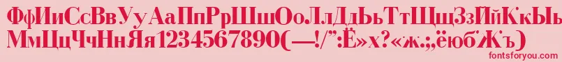 DearbornBold Font – Red Fonts on Pink Background