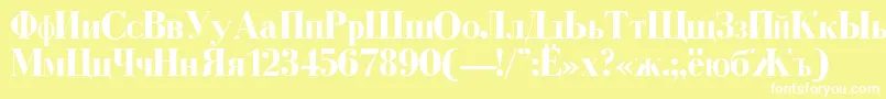 DearbornBold Font – White Fonts on Yellow Background