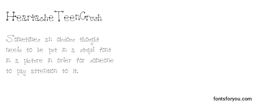 HeartacheTeenCrush Font