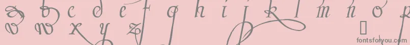 fuente Tr ffy – Fuentes Grises Sobre Fondo Rosa